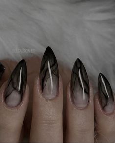 Check more at https://beautyfashionideas.com/makeup/16094/ Paznokcie Hello Kitty, Acrylic Nails Stiletto, Composition Techniques, Witchy Nails, Gothic Nails, Colorful Nails, Edgy Nails, Goth Nails, Grunge Nails