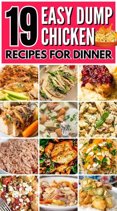 19 easy dump chicken recipes for dinner