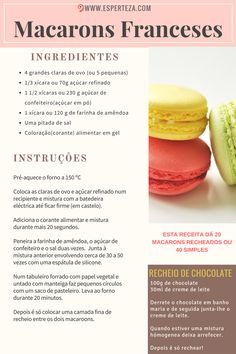 an advertisement for macarons francess