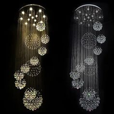 "Discover exquisite modern LED chandeliers and crystal staircase pendant lights perfect for large villas and hotels. Elevate your space with our new, sophisticated lighting options. Explore now!" Hotel Chandelier, Luxury Staircase, Led Crystal Chandelier, Chandelier Crystal, Crystal Light, Crystal Lamp