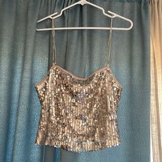 Never Worn Sequin Crop Top With Jeweled Straps. Very Stretchy And Sparkly! Measurements: Pit To Pit - 21” Front Length - 12” Back Length - 9” Forever 21 Sleeveless Party Crop Top, Forever 21 Sleeveless Crop Top For Party, Forever 21 Cami Top For Party, Forever 21 Camisole Top For Night Out, Forever 21 Party Tops For Spring, Glamorous Forever 21 Tops For Night Out, Glamorous Party Tops From Forever 21, Forever 21 Fitted Sequin Tops, Fitted Sequin Tops From Forever 21