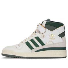 adidas FORUM 84 High 'White Green' GW4328 Green Adidas High-top Sneakers, Adidas Green High-top Sneakers With Logo, Green Adidas High-top Sneakers With Logo, Adidas Green High-top Sporty Sneakers, Green High-top Adidas Sneakers, Green Adidas High-top Sneakers Sporty Style, Sporty Green High-top Adidas Sneakers, Sporty Green Adidas High-top Sneakers, Sporty Green High-top Sneakers With Adidas Logo