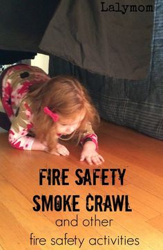 Teach your children about fire safety. Set up this easy fire safety activity for kids to get them practicing crawling under pretend smoke. #lalymom #firesafety #fireprevention #education #kids #safetytipsforladies Fire Prevention Activities, Safety Activities For Kids, Fire Prevention Week Activities, Fire Safety For Kids