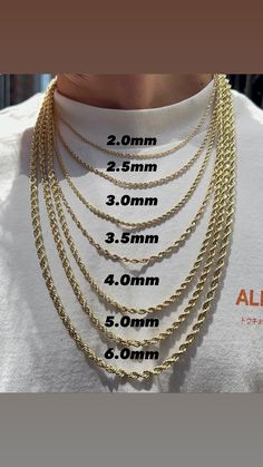 10K Gold- Hollow Rope Chain – Fantastic Jewelry New York White Gold Jewelry With Rope Chain And Cuban Link, White Gold Jewelry With Rope Chain In Cuban Link, Yellow Gold Cuban Link Rope Chain Jewelry, Yellow Gold Cuban Link Rope Chain, Silver 14k Gold Rope Chain Necklace, Rope Chain Gold, Ice Necklace, Authentic Gold, Buy Watch