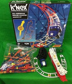 an assortment of toys including a roller coaster