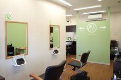 the salon is clean and ready for customers to use