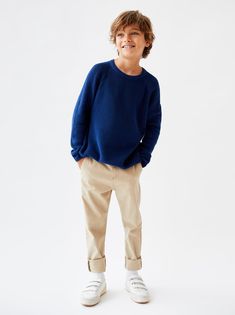 BASIC SWEATER WITH LABEL - Item available in more colors Baby Mode, Basic Sweater, Zara Boys, Kids Wardrobe, Stylish Boys, Zara Kids, Boys Clothes Style