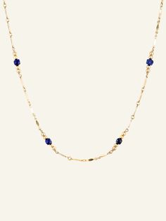 The Soleil Necklace features a bar chain with a repeated lapis and gold bead combination as a choker style necklace. The perfect chain to stack with our Azurine Necklace Handmade in Sydney and delivered in Love Isabelle Jewellery custom gift boxes. Gift Wrapping Available Item Details: 14k Gold Filled 16 inch chain Lapis lazuli stone Please note that as all items are handmade to order, please allow for 1-3 days of handcrafting before despatch. However, if you wish to have your item fast-tracked, please email us at contact@loveisabelle.com where we will be more than happy to assist you. Each piece of jewellery comes in its own luxury Love Isabelle Packaging with one gift box per order. Soleil Necklace, Choker Style Necklace, Custom Gift Boxes, Lapis Lazuli Stone, Gold Alloys, Choker Style, Style Necklace, Pure Gold, A Bar