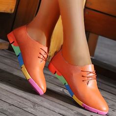 Breathable Leather Women's Shoes – Owlkay Leather Shoes Women Flats, Woman Sneakers, Leather Flats Women, Africa Dress, Professional Shoes, Orthopedic Shoes, Womens Business Casual, Soft Shoes, Wide Shoes