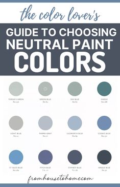 The Color Lover's Guide To Choosing Neutral Paint Colors Dix Blue, Light Paint Colors, Buy My House, Colors Painting, Trending Paint Colors