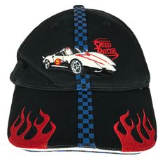 Go Speed Racer Hat Kids Youth One Size Fits Most. Go Speed Racer Hat Kids Youth One Size Fits Most 4.22.S4 Size: Kids Youth One Size Fits Most. Color: Black Pre-Owned Photos may appear slightly brighter. This Item has been steamed cleaned. Please review all photos and we encourage to ask questions before purchasing. Thank you, Speed Racer, Trucker Hat, Thank You, Hats, Quick Saves, Black, Color