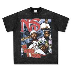 1990s Hip Hop Rap Classic The World Is Yours/Nas Graphic Streetwear Tee, Heavyweight Tee .: Oversized, Comfortable Fit .: 100% Cotton (fibre content may vary for different colors) .: Heavyweight Fabric .: Tear away label Check out our website https://castawayst.com/ for our full catalog, updated daily 90s Inspired Letter Print T-shirt For Streetwear, Oversized 90s Inspired Streetwear T-shirt, 1990s Hip Hop, Graphic Streetwear, Hip Hop Rap, Rap, Hip Hop, Graphic Tees, T Shirts