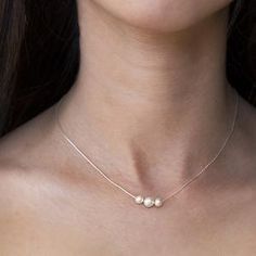 Gold Pearl Necklace Simple Pearl Necklace Pearl Jewelry | Etsy Delicate Sterling Silver Bridal Necklace, Delicate Sterling Silver Necklace For Bridesmaid, Dainty Sterling Silver Bridal Necklace Gift, Minimalist Charm Necklace With Adjustable Chain For Wedding, Silver Minimalist Bridal Necklace As Gift, Minimalist Silver Bridal Necklace For Gift, Minimalist Silver Bridal Necklace As Gift, Simple Wedding Charm Necklace, Simple Necklaces With Delicate Chain For Bridesmaid Gift