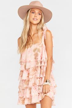 Rowen Ruffle Dress– Sugarillashop.com How Many Bridesmaids, Empire Maxi Dress, Ruffle Wrap Dress, Clueless Outfits, Hydrangea Not Blooming, Rush Dresses, Mumu Dress, Feminine Outfit, Dress Purchase