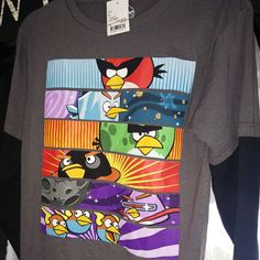 . Item: Brand New Angry Birds Space Long Sleeve Thermal Tees . Size: 4-(Boys Youth Large 10-12) & 1-( Boys Xxl 18-20) (Please Specify Size When Ordering !) .Color: Gray Shirt . Material: Cotton Blend . Brand: Official Angry Birds Merchandise Multicolor Cartoon Print T-shirt For Fans, Graphic Tee Multicolor Shirt For Fan Merchandise, Multicolor Fun T-shirt With Character Print, Themed Multicolor T-shirt With Character Print, Multicolor Character Print Fun T-shirt, Fun Multicolor Character Print T-shirt, Multicolor Graphic Tee For Fan Merchandise, Graphic Tee With Character Print In Multicolor, Multicolor Character Print Graphic Tee