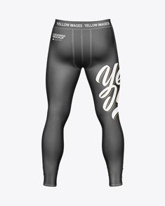 The Men's Leggings Mockup is a versatile and practical template for showcasing your athletic apparel designs and concepts for men. This mockup displays a front view of male tights that are perfect for use during running, sport or workout sessions. The mockup provides a detailed look at the garment's design, fitting, and contours, making it an ideal tool to use for testing and adjusting design element placements. This mockup helps to visualize your apparel concepts and tailors them to fit the Exercise Running, Mens Leggings, Workout Clothing, Mens Tights, Sport Tights, Yellow Images, Male Man, Clothing Mockup, Workout Session