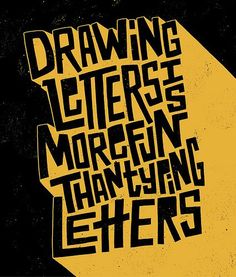 a poster with the words drawing letters and more than having others written in black ink