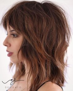 Shaggy Lob, Medium Shag Hairstyles, Medium Shag, Natural Wavy Hair