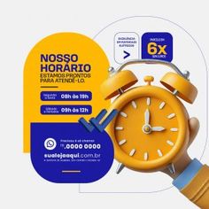 an orange alarm clock with the words nosso horato on it