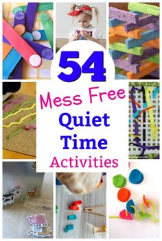 the cover of 54 mess - free quiet time activities