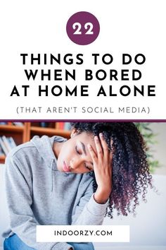 Need a social media detox? This list of fun, relaxing, creative, and/or productive things to do at home by yourself will help keep you occupied, even without a phone or social media. Whether you're alone and at home by choice or not, these mostly-free or affordable ideas can help you get in some much-needed quality me-time, self-care, rejuvenation or even a way to better your current and future life. So get ready to sit back and unwind, or get to work! #thingstodoathome #thingstodowhenbored Introverts Unite, Bored At Home, Things To Do Alone, Boring Life, Things To Do When Bored, Relaxing Activities, Home Alone