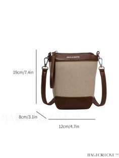 BagForLove - Stylish Woven Crossbody Bag with Bucket Shape and Zipper Coin Purse Product Description Color Brown Type Bucket Bag Bag Size Mini Pattern Type Colorblock Composition 100% Polyester Material Fabric Size Chart INCH CM Strap Length Bag Length Bag Width Bag Height 43.3 inch 4.7 inch 3.1 inch 7.5 inch Strap Length Bag Length Bag Width Bag Height 110 cm 12 cm 8 cm 19 cm Details Pictures Similar Products h2 { text-align: center; } /* æ¢è¡ */ li{ white-space: normal; word-break: break-all; word-wrap: break-word; } .red-box { width: 100%; display: flex; flex-direction: row; flex-wrap: wrap; justify-content: center; } .red-box > div { width: 190px; height: 250px; margin: 10px; } .red-box > div > a > img { width: 190px; height: 250px; } .size-box { width: 100%; margin: auto; white-spac Zipper Coin Purse, Stylish Letters, Word Wrap, Woven Design, Coffee Brown, Bag Bag, Square Bag, Letter Print, Letter Prints