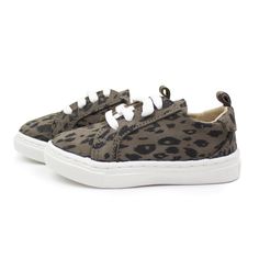 Luxury Low-top Leopard Print Sneakers, Ready To Receive, Grey Leopard, Leather Cushion, Sneakers Grey, Low Top Sneakers, Nubuck Leather, Toddler Shoes, Cotton Lace