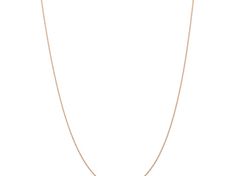 14k rose gold 0.6mm solid cable 18 inch chain with a spring ring clasp. Spring Rings, Cable, Rose Gold, Chain, Ring, Gold