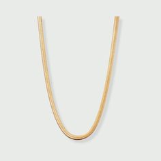 Add a touch of luxury to your everyday look with our Herringbone Chain Necklace. This timeless piece is crafted from 14k Gold Filled and designed to last. Layer it with your other favorite necklaces for a trendy look. Materials: Material: 14k Gold Filled Chain Thickness: Approx 1.00mm Clasp: Lobster Clasp Chain Style: Herringbone Length: 16 inches Color: Gold Have a question to ask? Contact us and we can help you! hello@danielajanette.com Classic Gold Chain Necklace For Layering, Classic Chain Necklace For Layering, Classic 14k Gold Chain Necklace For Layering, Classic Figaro Chain Necklace For Everyday Luxury, Classic Gold Link Herringbone Necklace, Classic Gold Herringbone Chain Necklace, Classic Gold Plated Box Chain Necklace, Gold Classic Herringbone Link Necklace, Classic Long Gold Chain Necklace