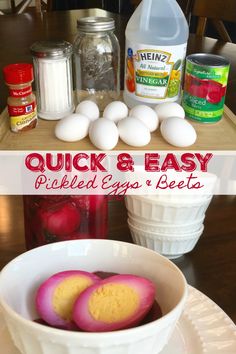 quick and easy pickled eggs and beets