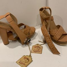 Adorable Diesel Nude Leather Woven Braided Details Platform Heel Strappy Ankle Strap With Buckle 5” Heel 1” Platform New With Tags Nordstroms Msrp $199.00 Questions? Leave A Comment Below! Casual Leather Heels With 4-inch Heel, Beige Leather Platform Heels, Beige Leather Wedge Sandals Medium Width, Beige Leather Heels With Wrapped Heel, Medium Width Beige Leather Wedge Sandals, Formal Beige Ankle Strap Wedge Sandals, Brown Ankle Strap Wedge Sandals With Wrapped Heel, Casual Leather Wedge Sandals With 4-inch Heel, Brown Leather Wedge Sandals With Wrapped Heel