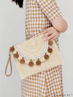 BagForLove - Chic Beaded Straw Bag for Stylish Vacation Product Description Color Beige Pattern Type Tropical Material Paper Closure Type Flap Type Straw Bag Bag Size Medium Size Chart INCH CM Bag Length Bag Width Strap Length Bag Height 11 inch 0.2 inch 5.9 inch 7.9 inch Bag Length Bag Width Strap Length Bag Height 28 cm 0.5 cm 15 cm 20 cm Details Pictures Similar Products h2 { text-align: center; } /* æ¢è¡ */ li{ white-space: normal; word-break: break-all; word-wrap: break-word; } .red-box { Beige Handheld Clutch With Mobile Phone Bag, Beige Handheld Clutch Mobile Phone Bag, Handheld Beige Clutch For Mobile Phone, Beige Crossbody Clutch For Vacation, Cream Clutch Bag For Vacation, Handheld Beaded Bags For Vacation, Beaded Beige Pouch Bag, Summer Beige Bags As Fashion Accessory, Beige Summer Fashion Bag