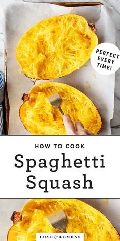 how to cook spaghetti squash in one easy and delicious way, perfect for busy times