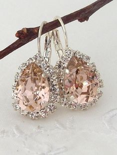 Rose gold morganite bridal earringsMorganite earringsBlush | Etsy Delicate Teardrop Crystal Earrings For Parties, Elegant Pink Teardrop Earrings For Party, Pink Teardrop Earrings For Wedding, Rose Gold Teardrop Crystal Earrings For Party, Rose Gold Crystal Teardrop Earrings, Pink Crystal Earrings With Sparkling Stones For Wedding, Elegant Pink Sparkling Crystal Earrings, Pink Sparkling Stones Crystal Earrings For Wedding, Pink Teardrop Drop Earrings For Wedding