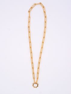 This statement piece is a combination of our most chunky Fiona chain closed with our beaded Love Lock. This is the perfect base for any Narrative Pendant to help you create a look that is completely unique and special. This 18" refined paperclip chain has a large, beaded center Love Lock that opens to add the pendants of your choice. Metal: 14K Gold-Filled Chain with a Vermeil LockTotal length: 18" inch Fiona Grande Chain Chain Size Chart, Bracelet Template, Pearl Drop Pendant, Love Lock, Lock Necklace, Gifts For Your Girlfriend, Jade Pendant, Coin Pendant, Drop Pendant