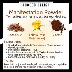 Money Drawing Powder Recipe, Hoodoo Delish Money, Hoodoo Powders, Money Oil Recipe