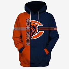 Shipping from the US. Easy 30 day return policy, 100% cotton, Double-needle neck, sleeves and hem; Roomy Unisex Fit. Bridesmaid Groomsmen, Chicago Bears Football, Printing Shirt, Bears Football, Christmas Engagement, Background 3d, 3d Hoodie, Personalized Hoodies, Ncaa Football