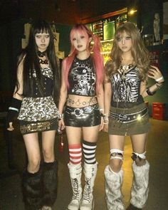 Rokku Gyaru, Trashy Outfits, Scene Outfits, Swaggy Outfits, Really Cute Outfits, Edgy Outfits