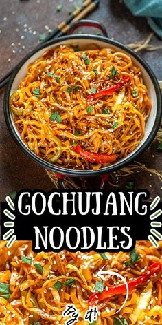 Easy Beef Noodles, Easy Asian Food, Gochujang Noodles, Lazy Meals, Korean Food Side Dishes, Asian Noodle Dishes, Food Beef, Beef Noodles