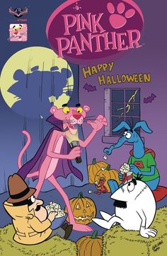 pink panther trick or treat for halloween