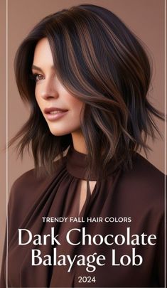 Brunettes Fall Hair Color, Chocolate Mohagany Hair, Fall Balayage For Black Hair, Dark Hair Color For Cool Skin Tones, 2024 Fall Hair Colors For Brunettes, Deep Autumn Balayage, Fall Asian Hair, Brunette Chestnut Hair, Brown Hilights On Black Hair Dark