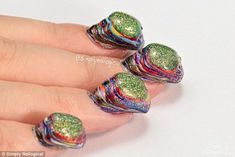 Baddie Nails Weird Nails, Ugly Nails, Simply Nailogical, Horror Nails, Beauty Vlogger, Beauty Logo Design, Nail Polish Trends, Favorite Youtubers, Crazy Nails