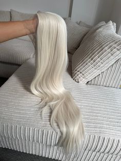 Platinum Wig, Natural Blonde Hair Dye, Platinum Blonde Balayage Wig, Platinum Blonde Human Hair Wig, White Hair Extensions, Platinum Blonde Hair Extensions Long, Platinum Wigs, Long Platinum Blonde Hair Aesthetic, Long Blonde Wig