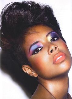 80s Makeup And Hair Black Women, Kelis Hair, Musical Makeup