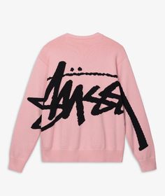 Stussy Women, Knitted Sweater, Pink Sweater, Sweater Hoodie, Knit Sweater, Cardigans