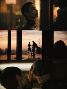 batman and catwoman kissing in the dark knight movie