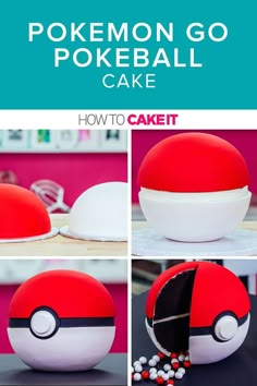 how to make a pokemon go pokeball cake