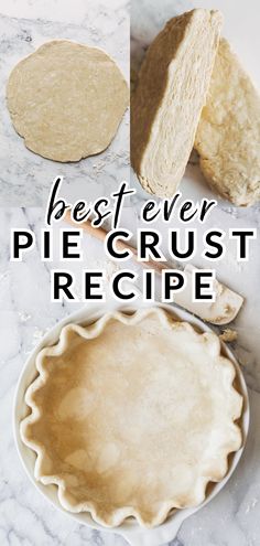 the best ever pie crust recipe is here and it's so easy to make