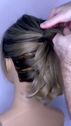 Updo Tutorial, Hairdo Wedding, Short Hair Updo, French Twist, Mid Length Hair, Hair Updos, Up Hairstyles