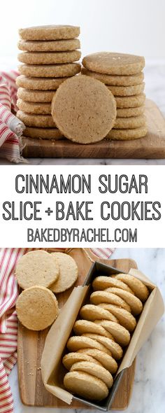 cinnamon sugar slice and bake cookies on a cutting board